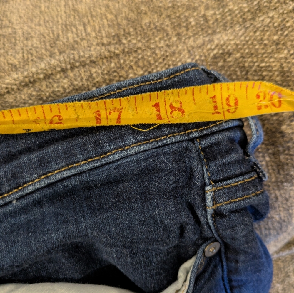 Banana Republic Mid-rise, skinny, Dark Blue Jeans, size 18 - Picture 9 of 11